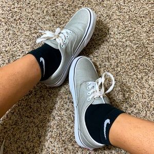 Vans gray sparkling shoes